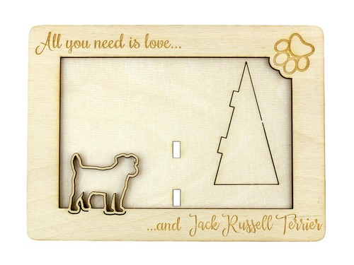 Jack russell terrier - jack, plywood