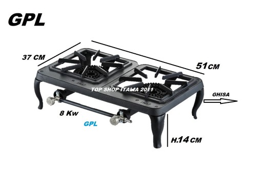 Fornellone gas gpl fuochi - 2,