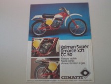 advertising Pubblicità 1978 MOTO CIMATTI KAIMAN SUPER X21 50
