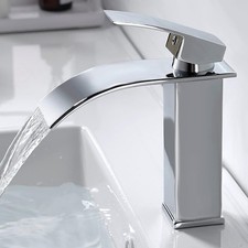 Kisimixer Rubinetto Bagno Lavabo Cascata  in Ottone, Rubinetto Monocomando