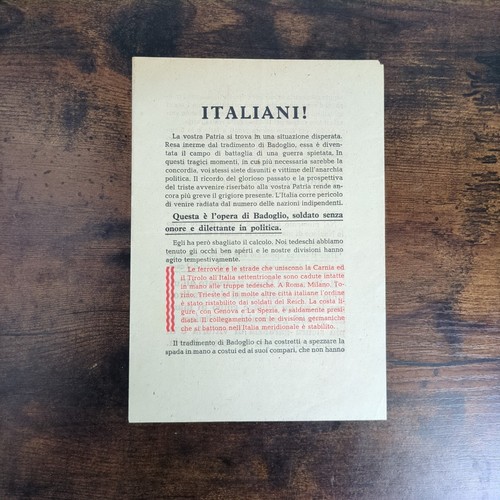 Volantino italiani - r.s.i.,