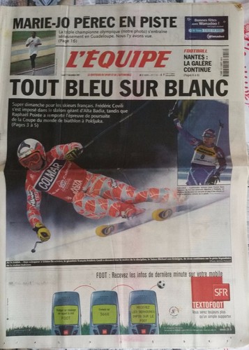 Equipe journal 12 2001 - l'equipe, 17/12/2001
