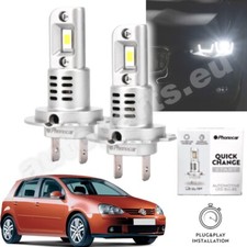 Coppia Lampade LED H7/H18 Ricambio Auto Bianco Puro per Volkswagen Golf 5 (V)