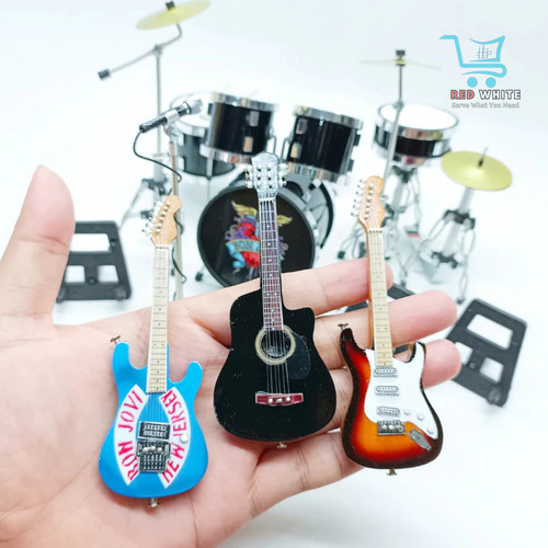 Batteria miniatura bon jovi - miniatura,