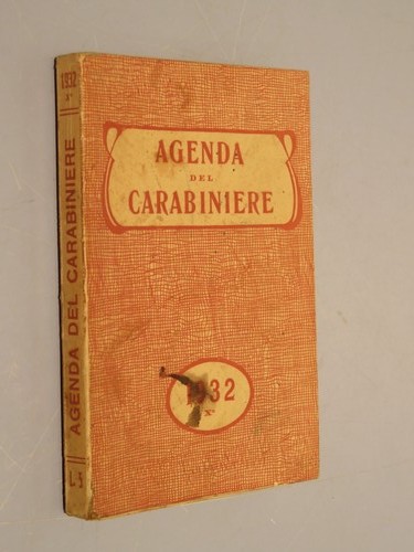 Agenda del carabiniere - del, 1932