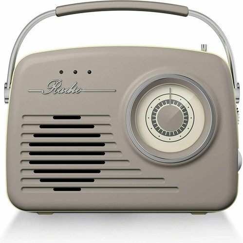 Akai retro taupe radio - akai,