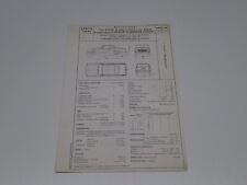 LANCIA FLAMINIA COUPE' TIPO 823.000 SCHEDA DI OMOLOGAZIONE DGM 1961 (11)