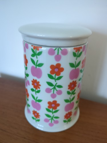 Vintage ceramic storage pot - vintage,