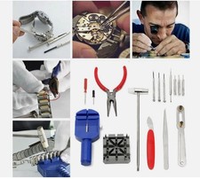 RIPARA  OROLOGI OROLOGIO APRICASSE TOGLIMAGLIE SET CACCIAVITI KIT RIPARA 16p