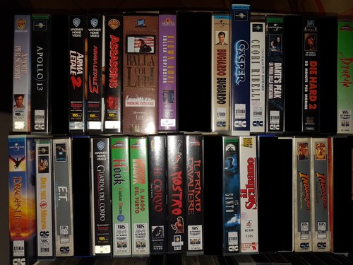 Lotto circa 100 vhs - 100, originali