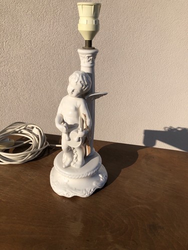 Lampada con putto capodimonte - lampada,