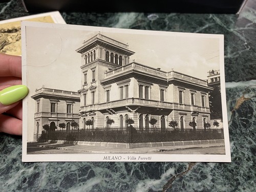 Cartolina milano villa - cartolina,