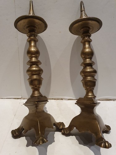 Antica coppia candelieri - coppia,