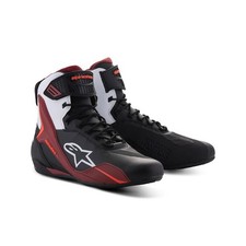 ALPINESTARS FASTER 4 SHOES BLACK WHITE RED