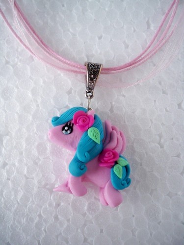 Collana ciondolo fimo fatto - ciondolo,