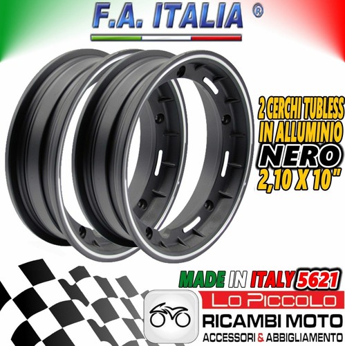 Coppia cerchi tubeless nero - coppia,