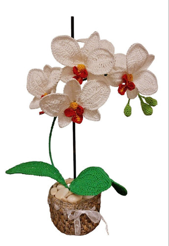 Uncinetto orchidea handmade - uncinetto,
