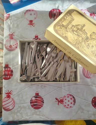 Set posate acciaio inox - set,
