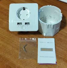 Presa smart WiFi shuko da parete con 2 Porte USB Compatibile con Alexa e Go