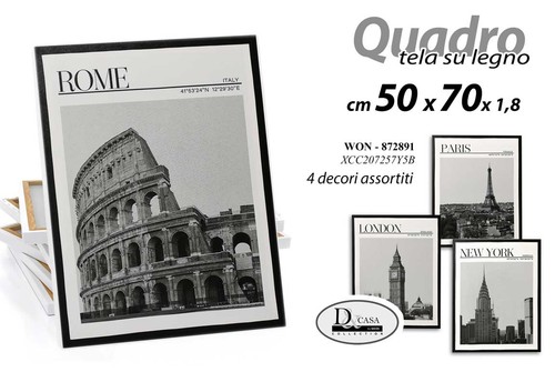 Quadro stampa tela - su, legno
