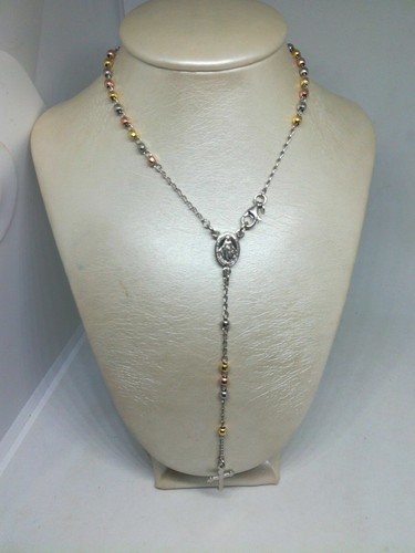 Collana rosario argento - collana,