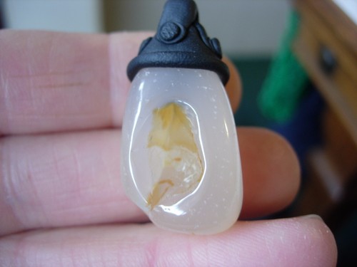 Agate geode pendant paul - by,