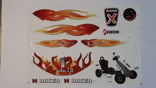 Autocollants kart ferbedo - kart,