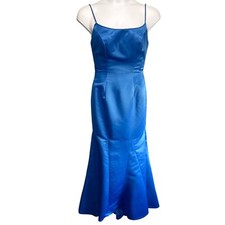 Abito lungo Jovani blu raso
