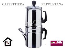 ILSA CAFFETTIERA NAPOLETANA ALLUMINIO 3 TAZZE 6 TAZZE 9 TAZZE 12 TAZZE 