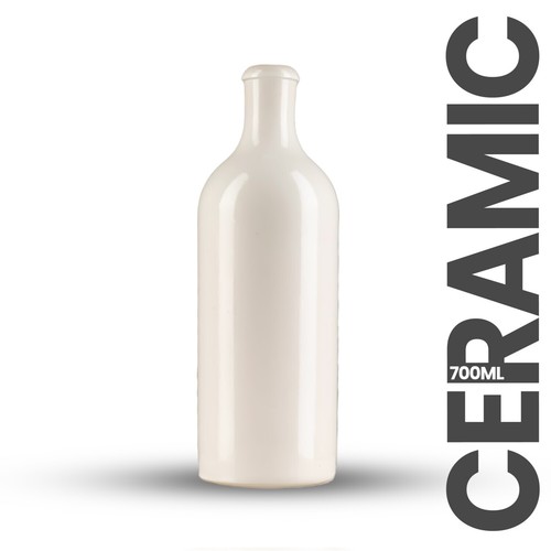 Cream ceramic 700ml - ceramic,