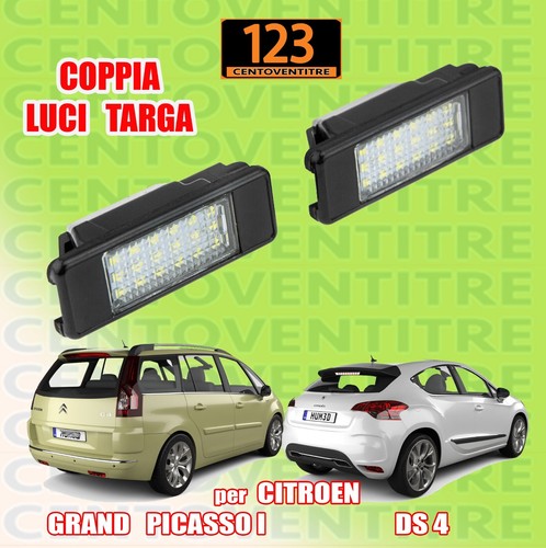 Coppia luci targa citroen - targa,
