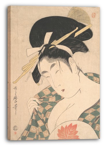 Tela cornice kitagawa utamaro - kitagawa,