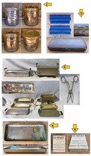 Lotto attrezzi medici scatole medicina farmacia sterilizzatore porta siringhe