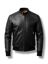 Giacca uomo nera cafe racer