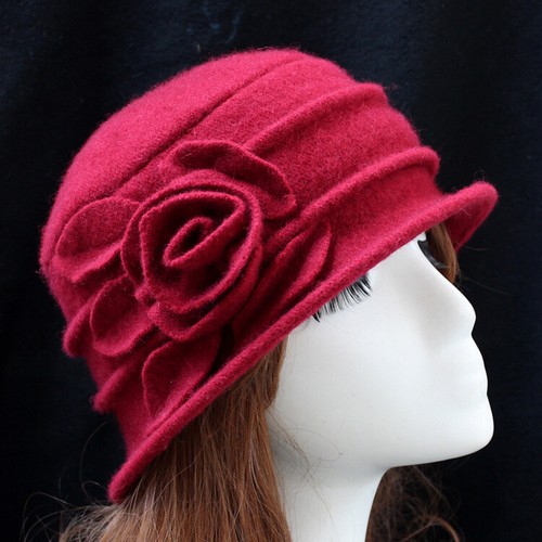 Womens 100 wool bonnet - 100%,