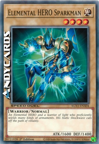 Elemental hero sparkman speed - hero, (speed