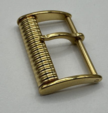 Longines Charleston fibbia originale mm16 placcata oro giallo L649104671 nuova