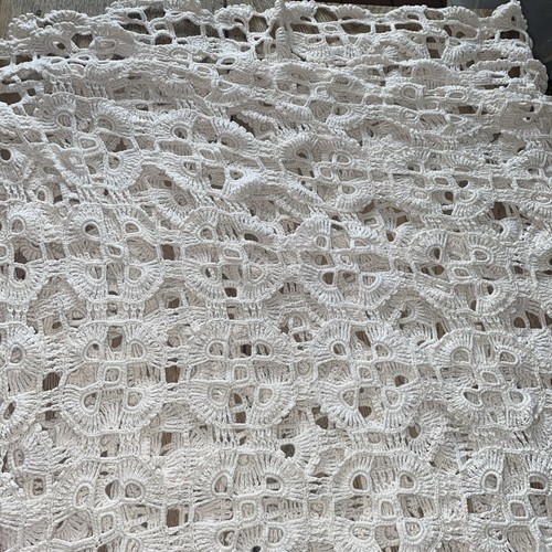 Hand crocheted vintage cream - vintage,