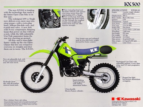 Poster specifiche kawasaki - specifiche,