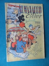 ED. MONDADORI   A. O . N  113  ALMANACCO  ESTIVO  TOPOLINO   ORIGINALE 1948  !!!