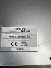Subwoofer Alpine SWD-1600. 