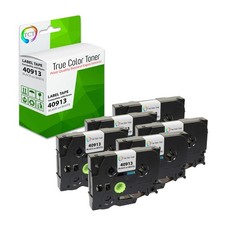 Nastro di ricambio per etichette compatibile TCT Premium per Dymo 40913 - confezione da 6