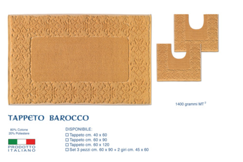 Tappeto bagno barocco - tappeto,