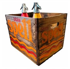 Cassetta Legno Pubblicitaria Vintage BIBITE SPELL SAN PELLEGRINO 12 Bottiglie 60