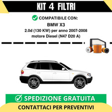 Kit 4 Filtri Tagliando per BMW