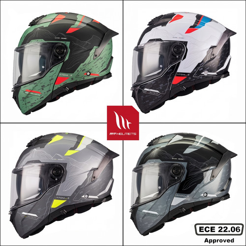 Casco moto atom highlands - casco, 2