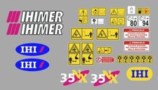 ihimer IHI 35 NX decalcomanie adesivi kit completo