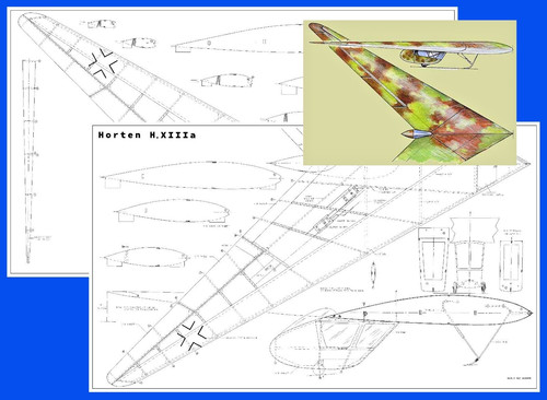 Model airplane plans - model, (rc)
