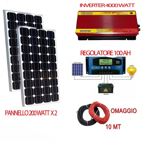 Kit fotovoltaico 3kw pannello - kit,