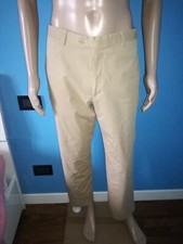 PANTALONE UOMO COLOR BEIGE LUIGI BIANCHI MANTOVA LUBIAM TAGLIA 52 ITALIANA